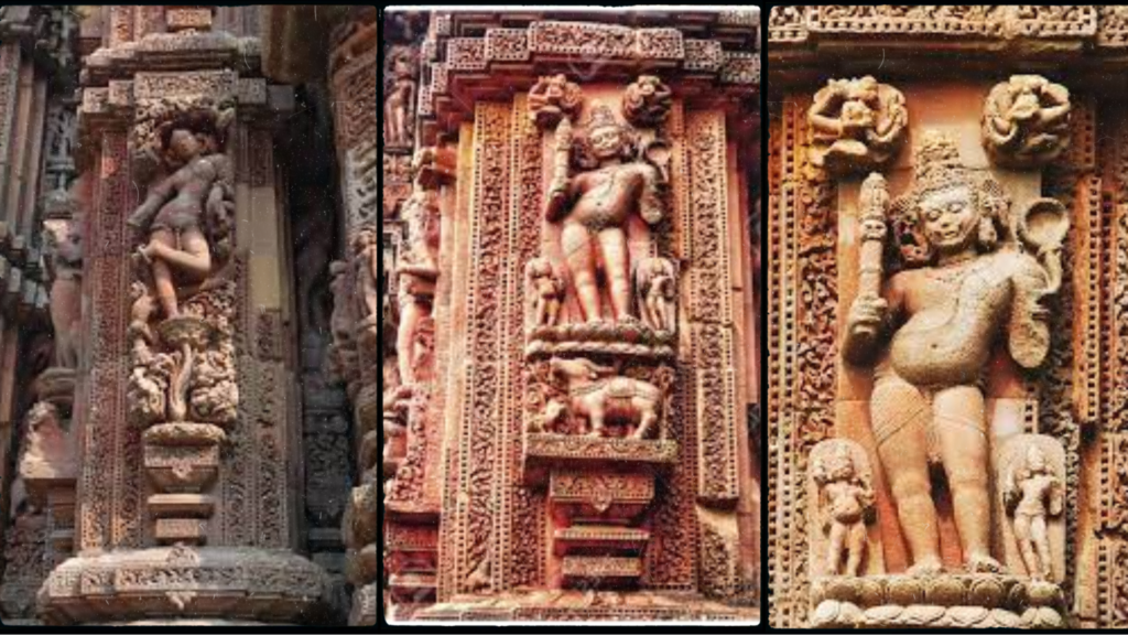 Sculptures at Raja Rani Temple 