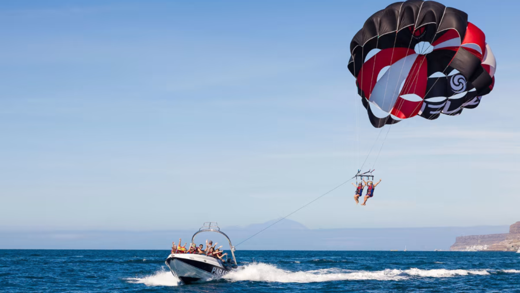 The Parasailing In The Sky Of Lakshadweep